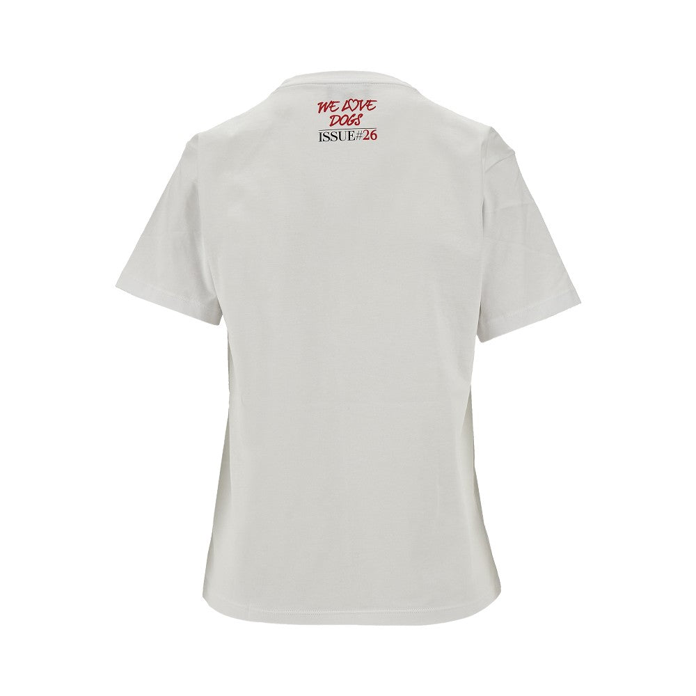 T-shirt in cotone organico 'We Love Dogs'