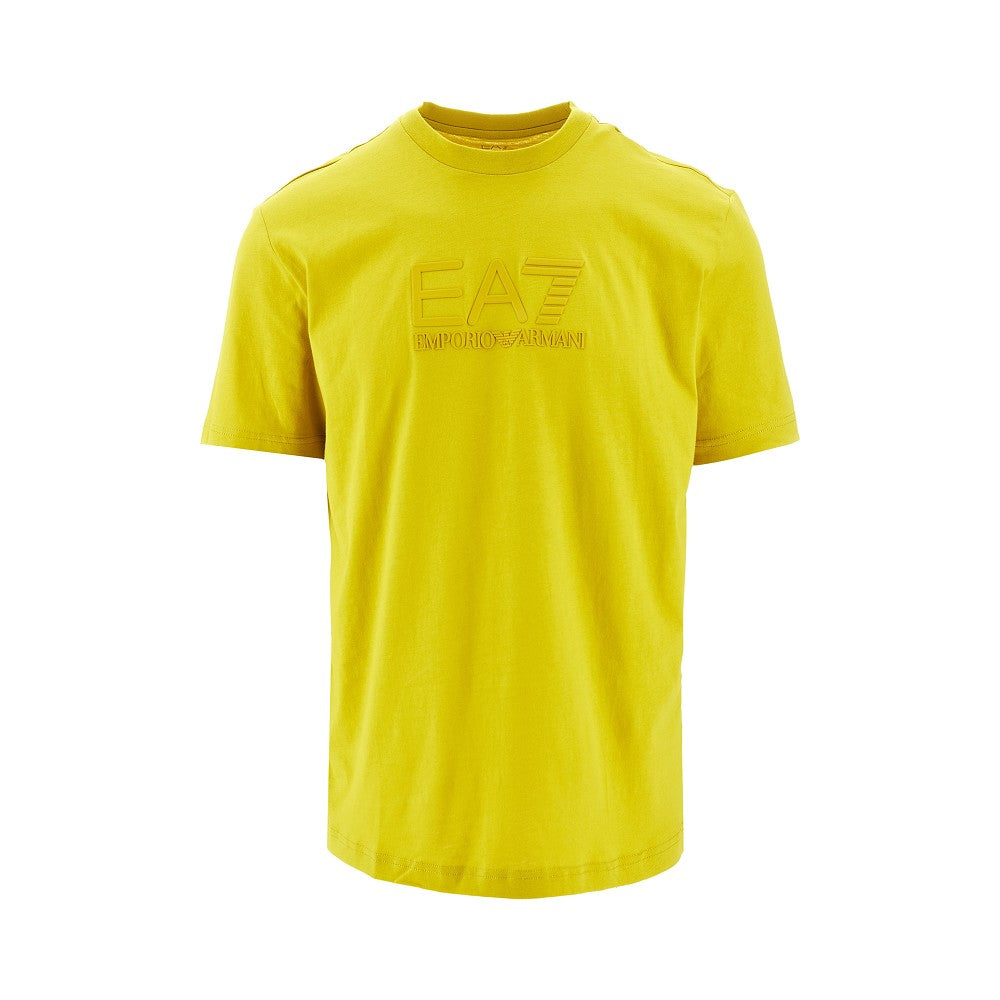 T-shirt con logo gommato