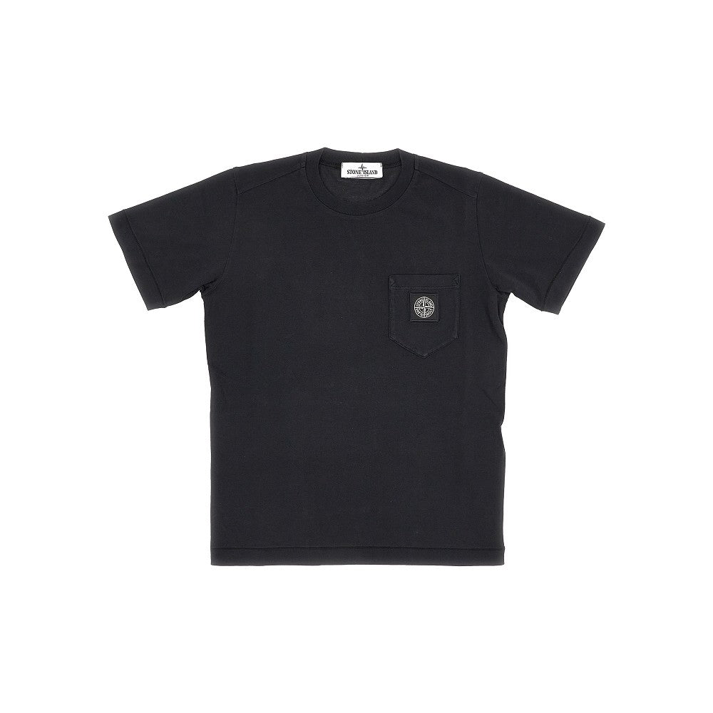 T-shirt con patch logo