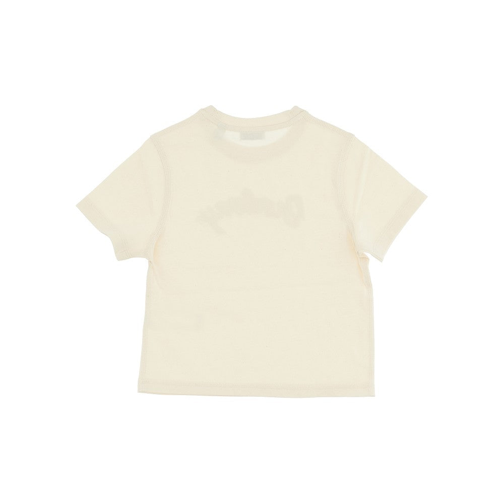 T-shirt con patch logo