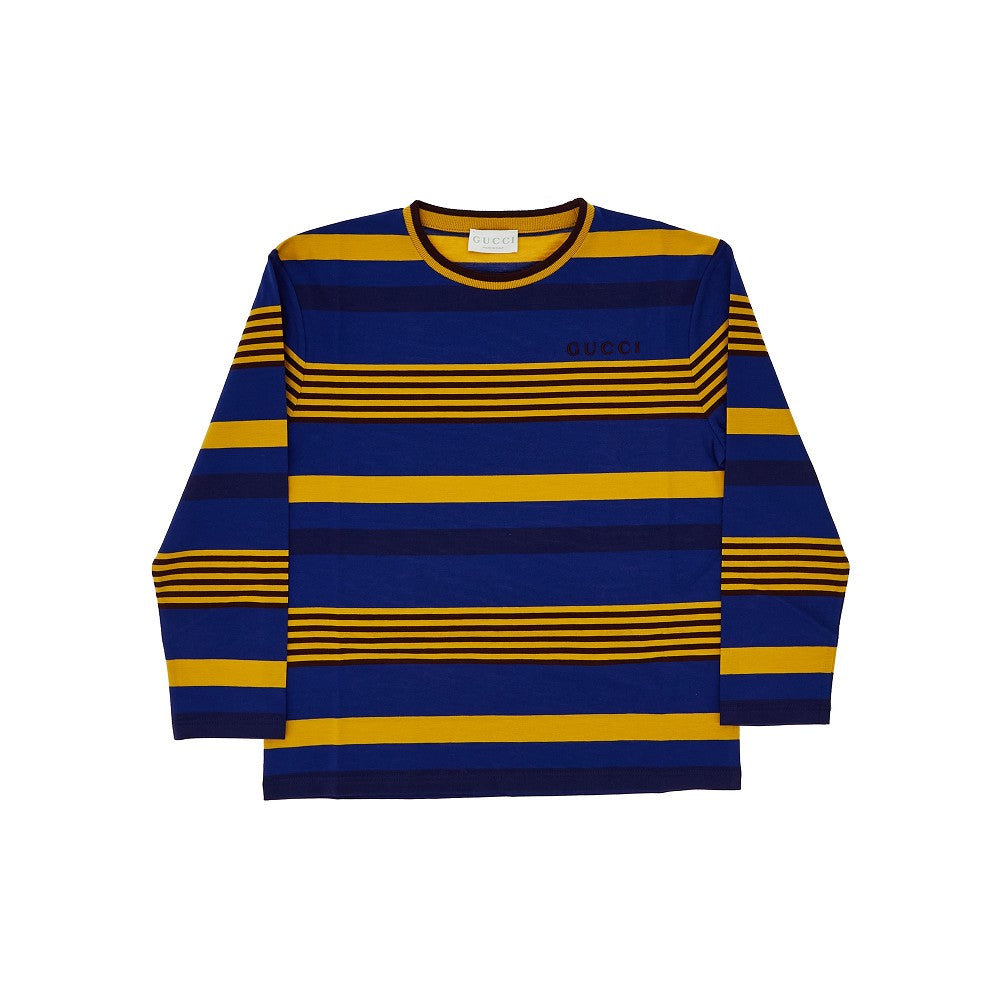 T-shirt in jersey con logo ricamato