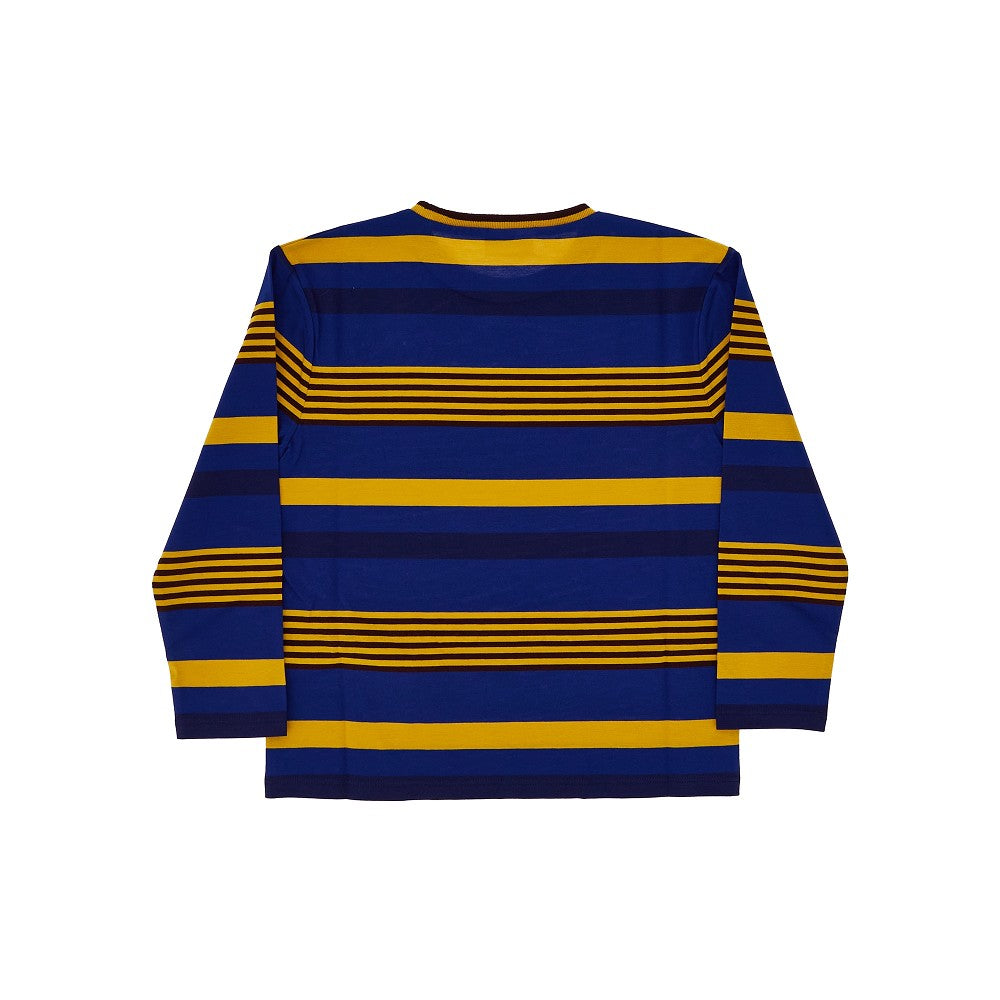 T-shirt in jersey con logo ricamato