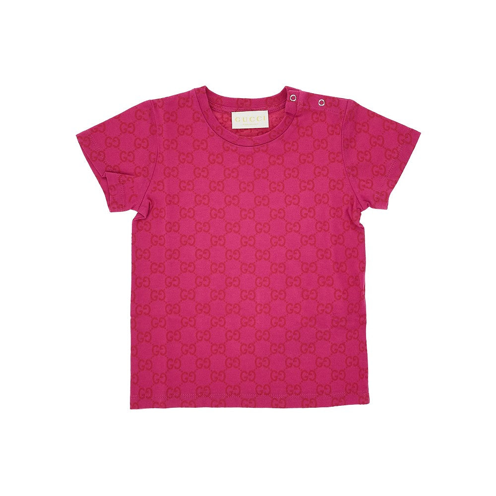 Jersey t-shirt with GG logo print