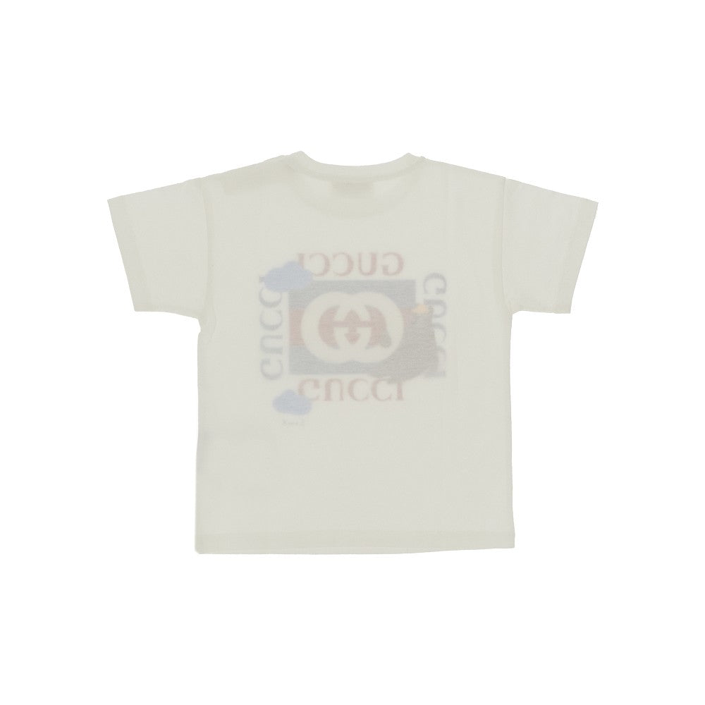 T-shirt in jersey con stampa