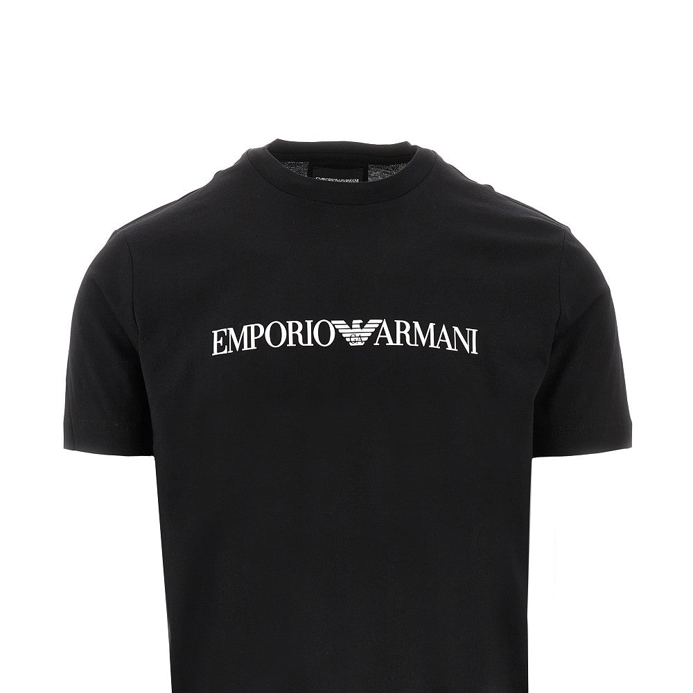 Logo print Pima cotton T-shirt