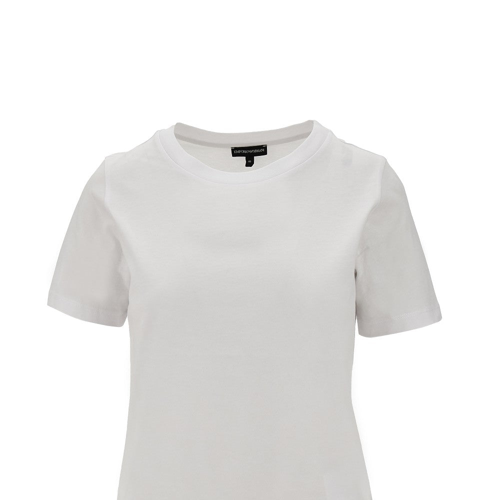 T-shirt with logo embroidery
