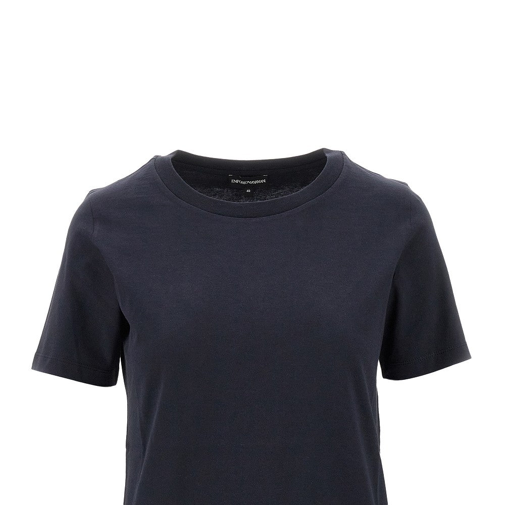 T-shirt with logo embroidery
