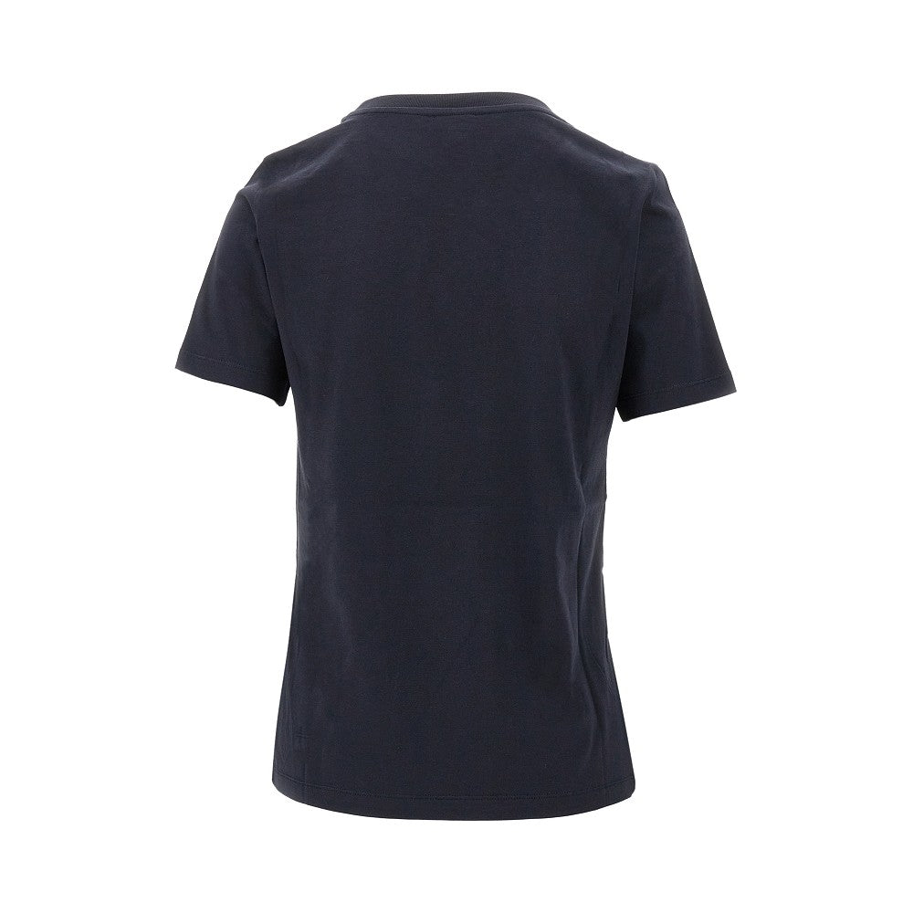 T-shirt with logo embroidery