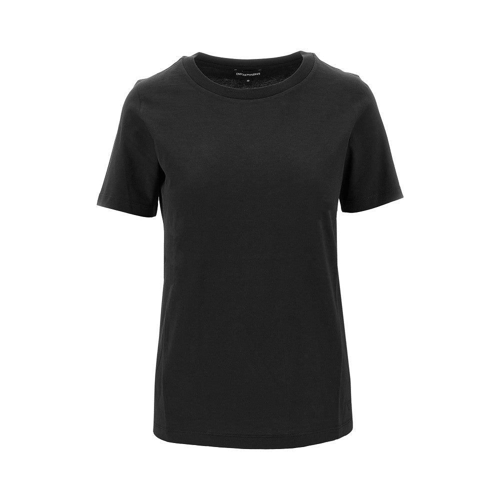 T-shirt with logo embroidery