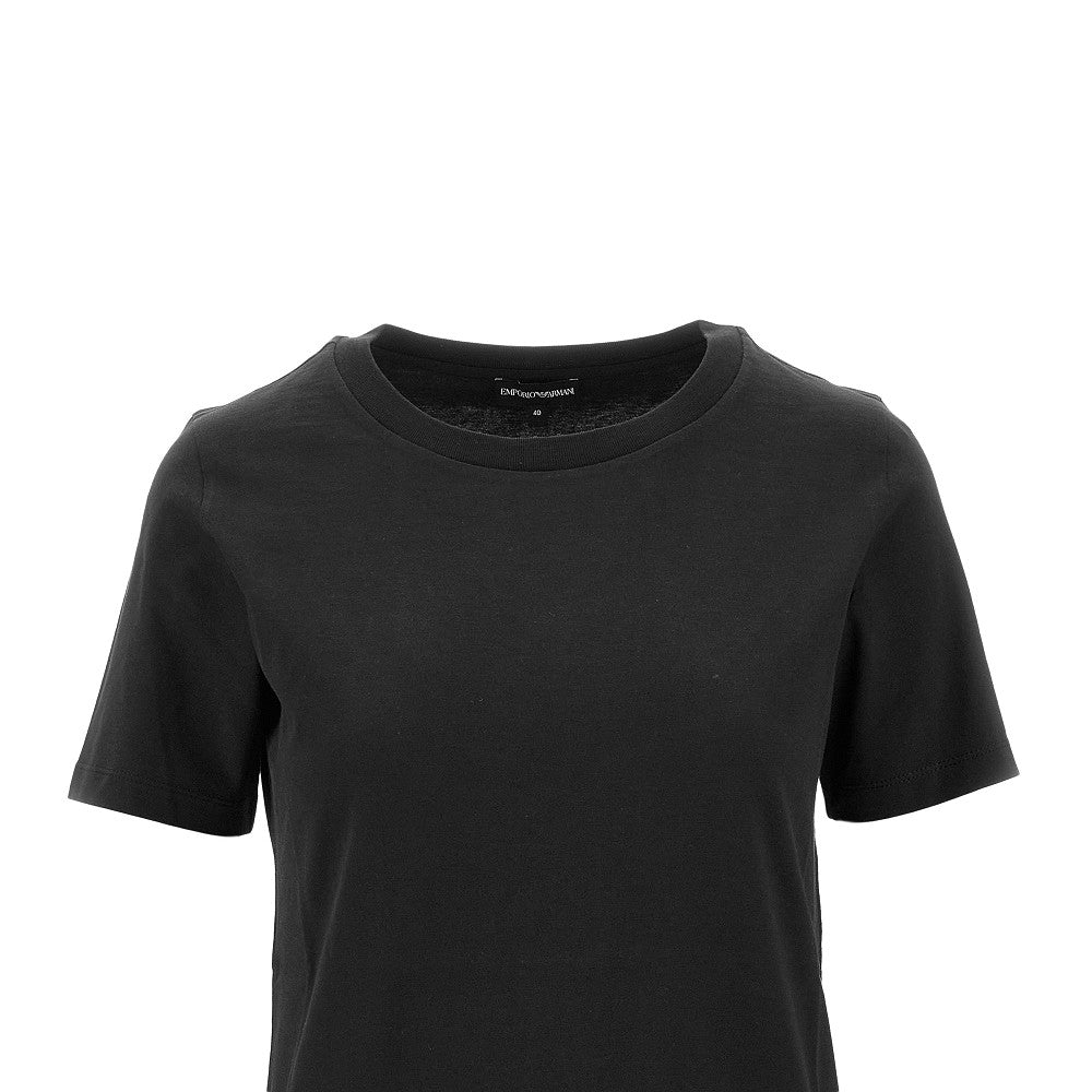 T-shirt with logo embroidery