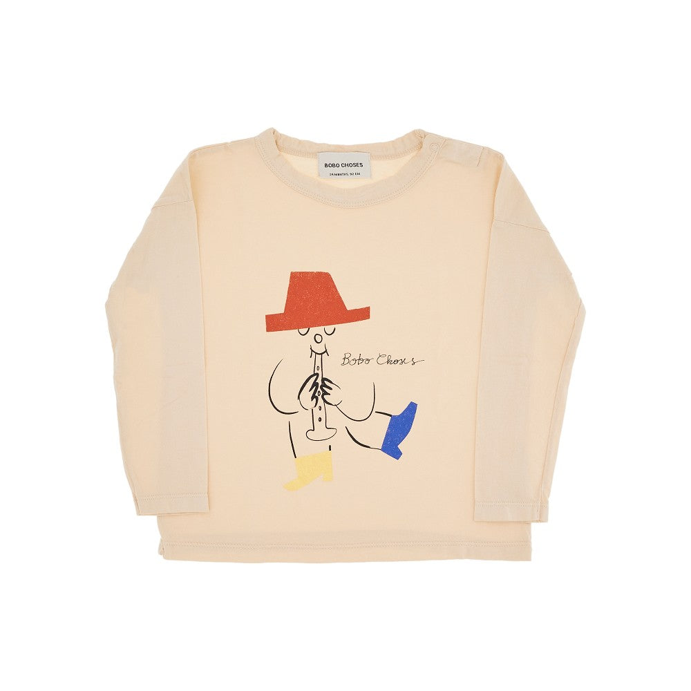 'Magic Flute Player' print T-shirt