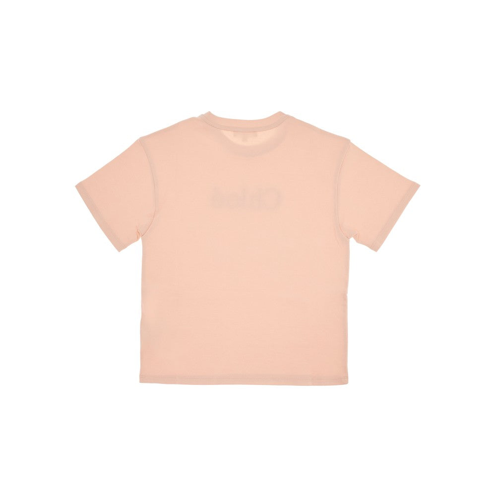 T-shirt con logo ricamato