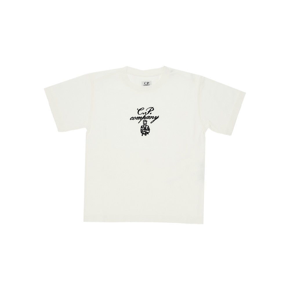 T-shirt con logo ricamato