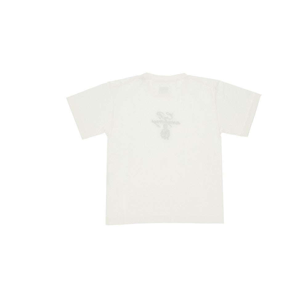 T-shirt con logo ricamato