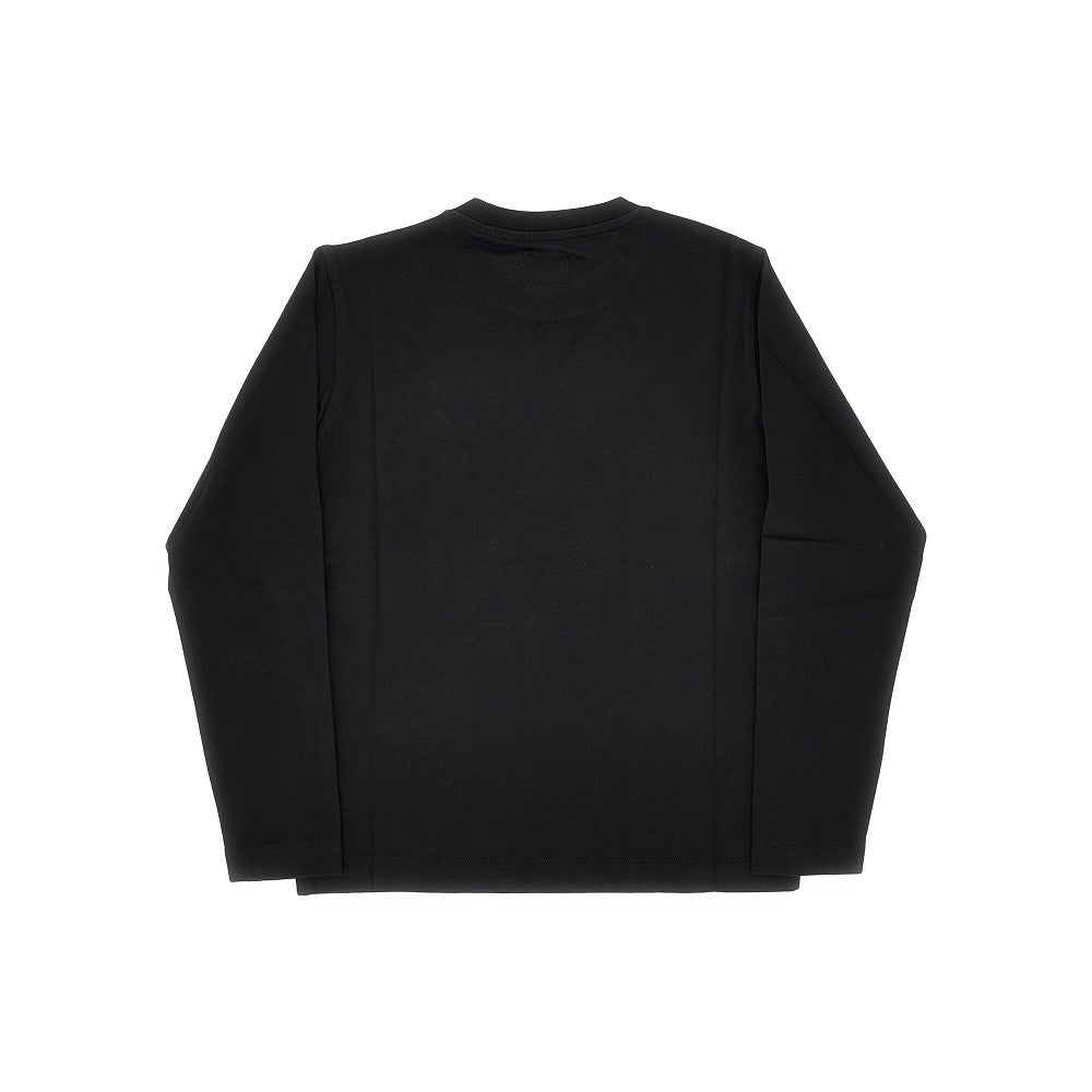 T-shirt con patch logo ricamato