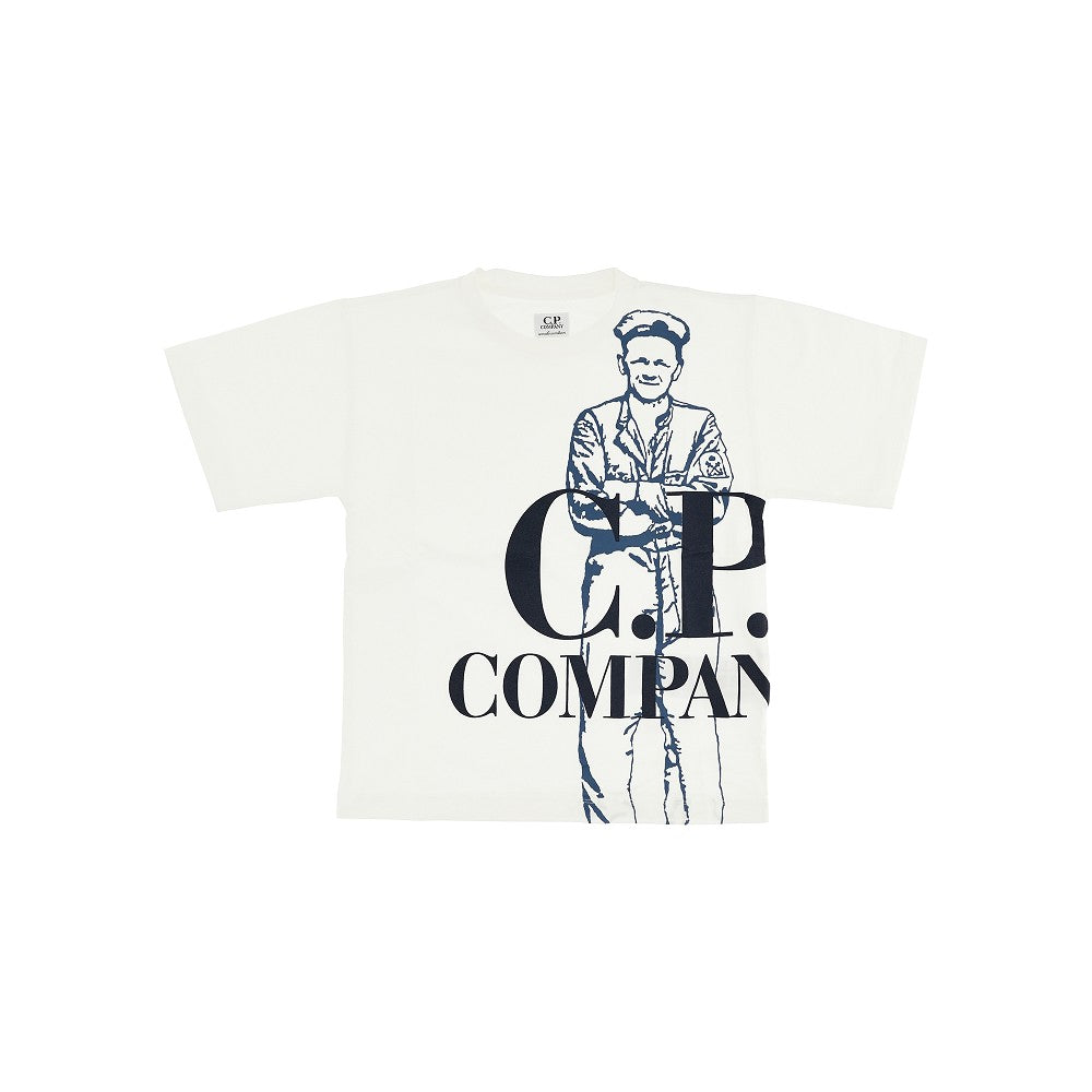 T-shirt con maxi stampa logo