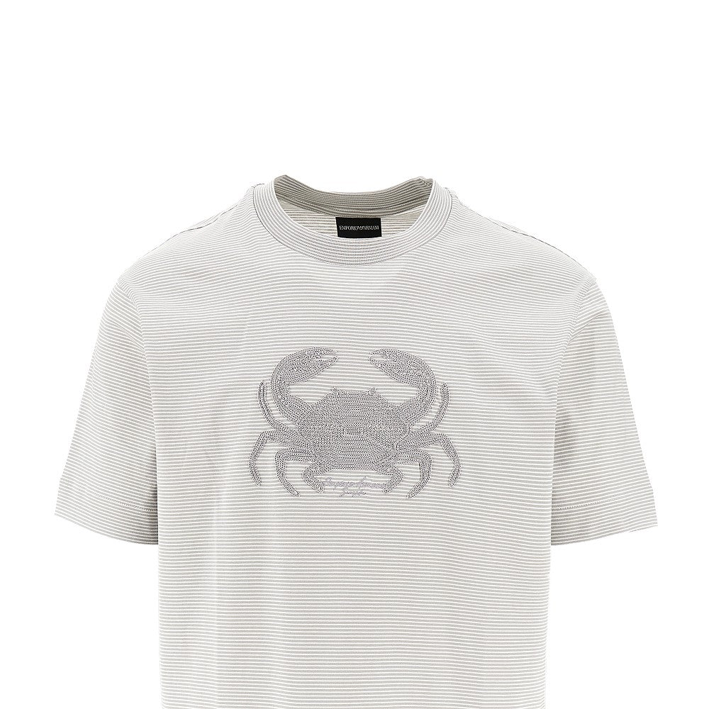 T-shirt in jersey di cotone ASV con ricamo