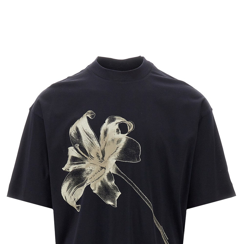 Lily print oversized T-shirt