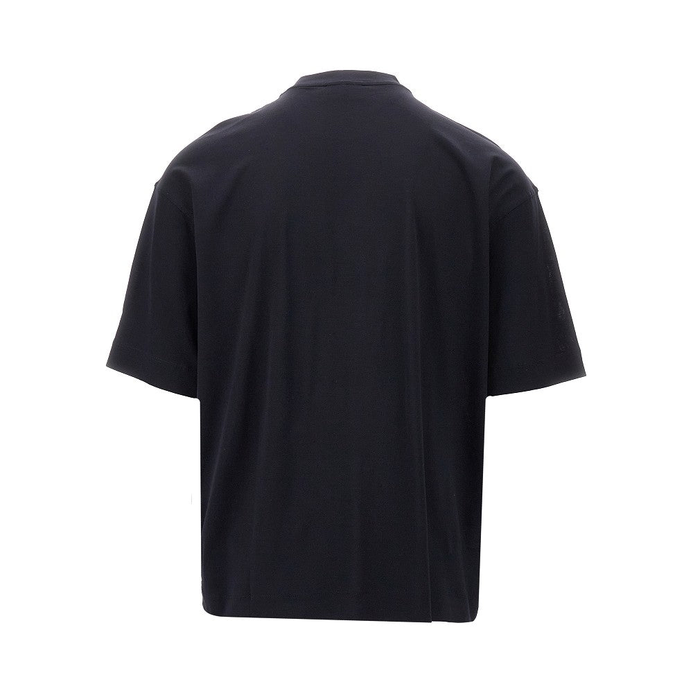 T-shirt over con stampa giglio