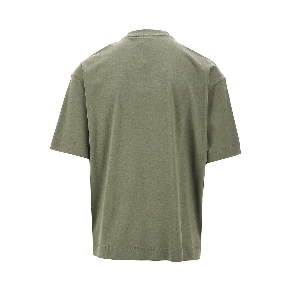 T-shirt over con stampa giglio