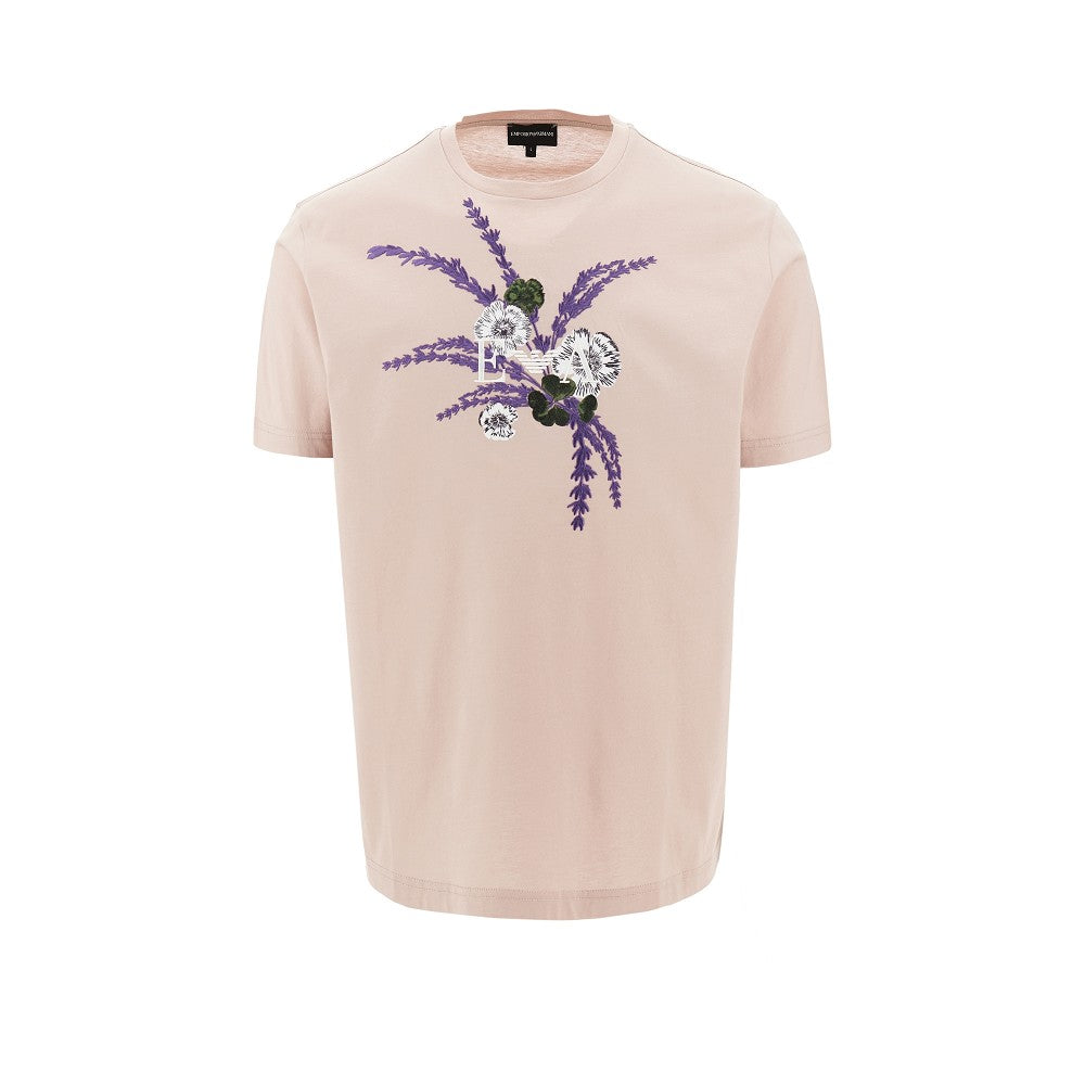 T-shirt con ricamo floreale ASV