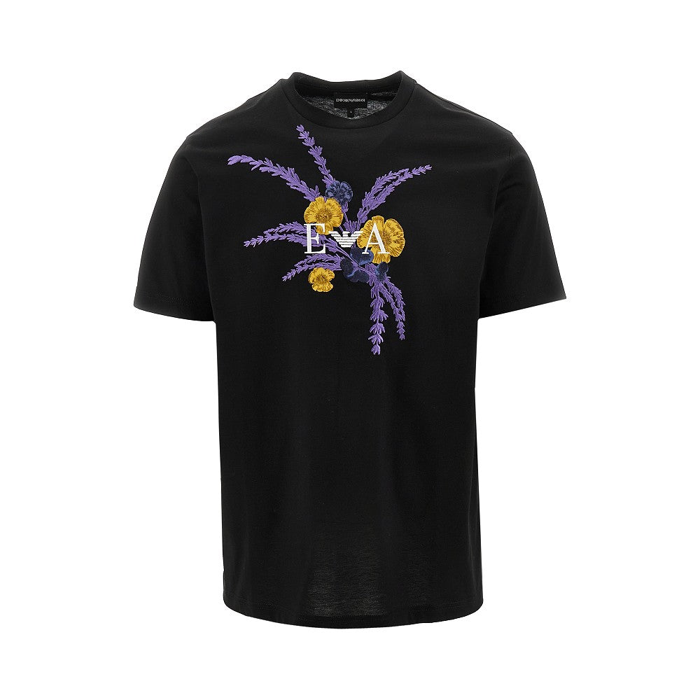 T-shirt con ricamo floreale ASV