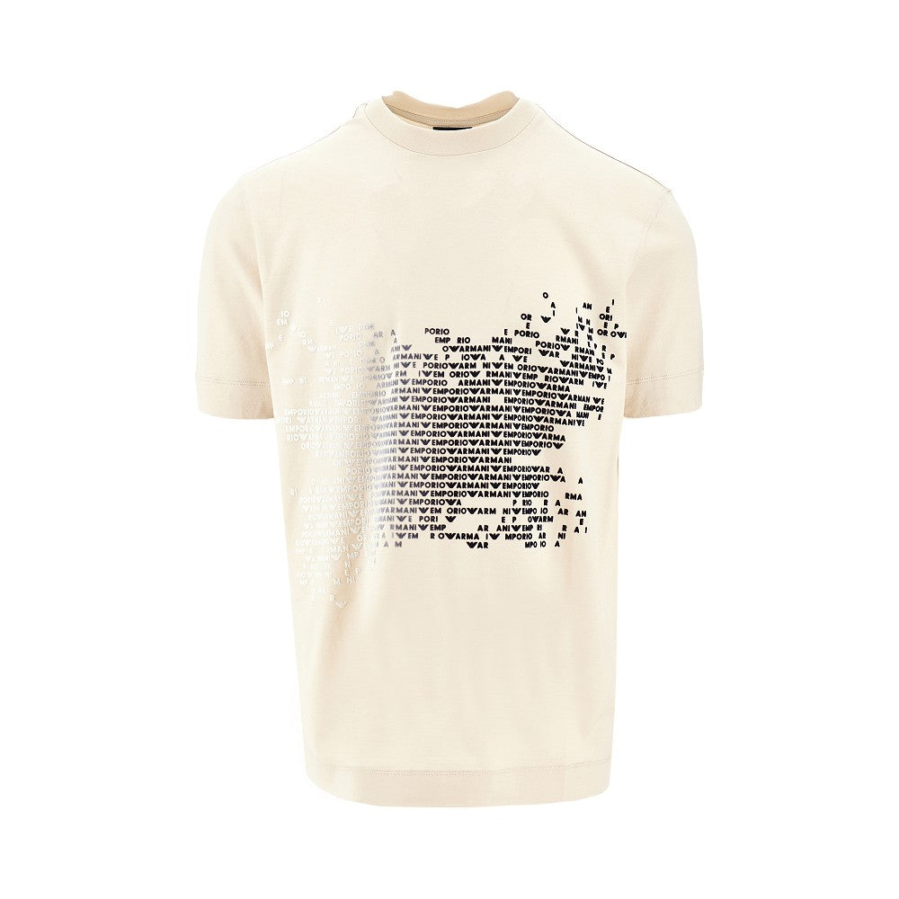 T-shirt in misto lyocell e cotone
