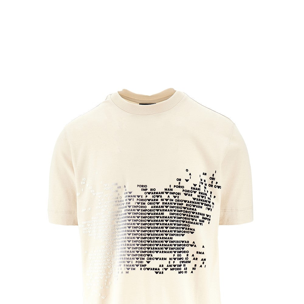 T-shirt in misto lyocell e cotone
