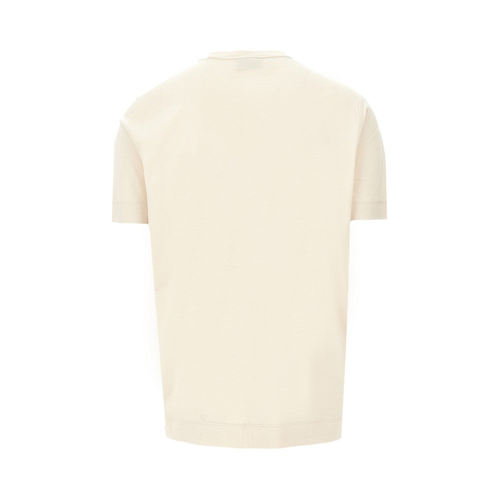 T-shirt in misto lyocell e cotone