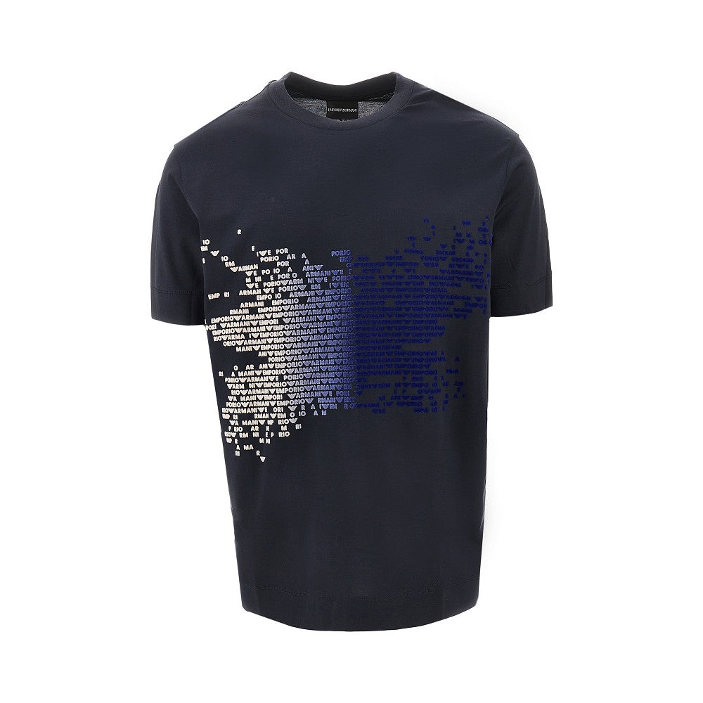 T-shirt in misto lyocell e cotone