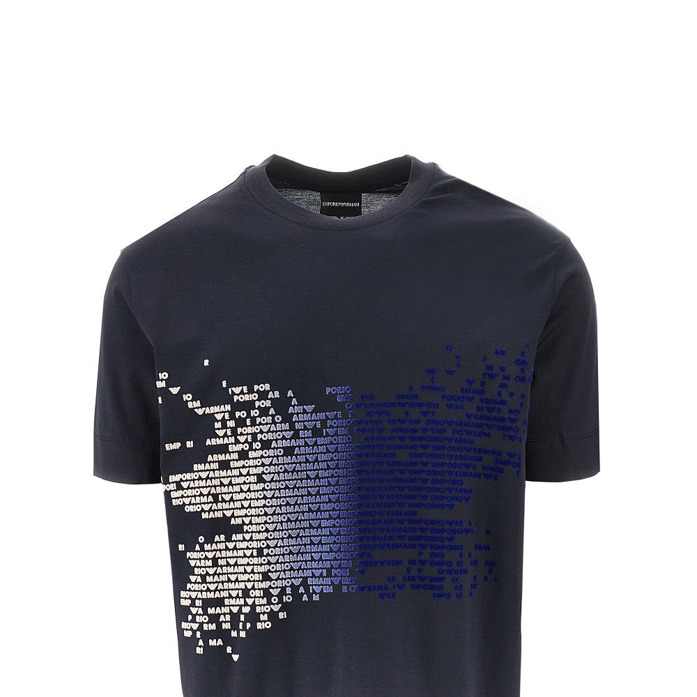 T-shirt in misto lyocell e cotone