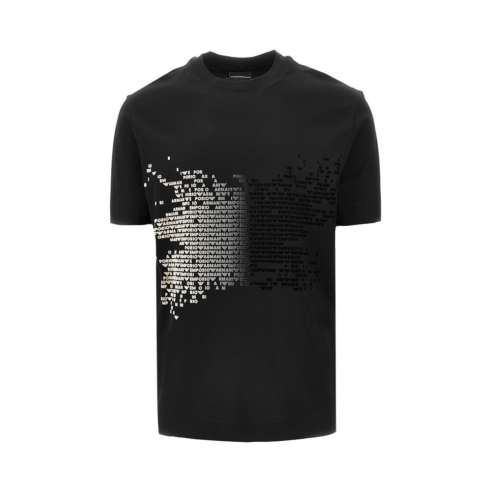 T-shirt in misto lyocell e cotone