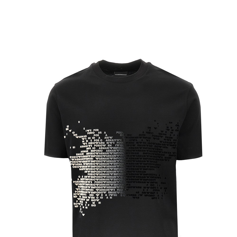 T-shirt in misto lyocell e cotone
