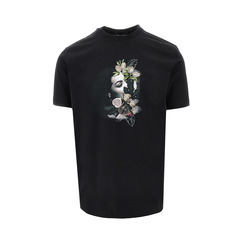 T-shirt con stampa e ricamo ASV