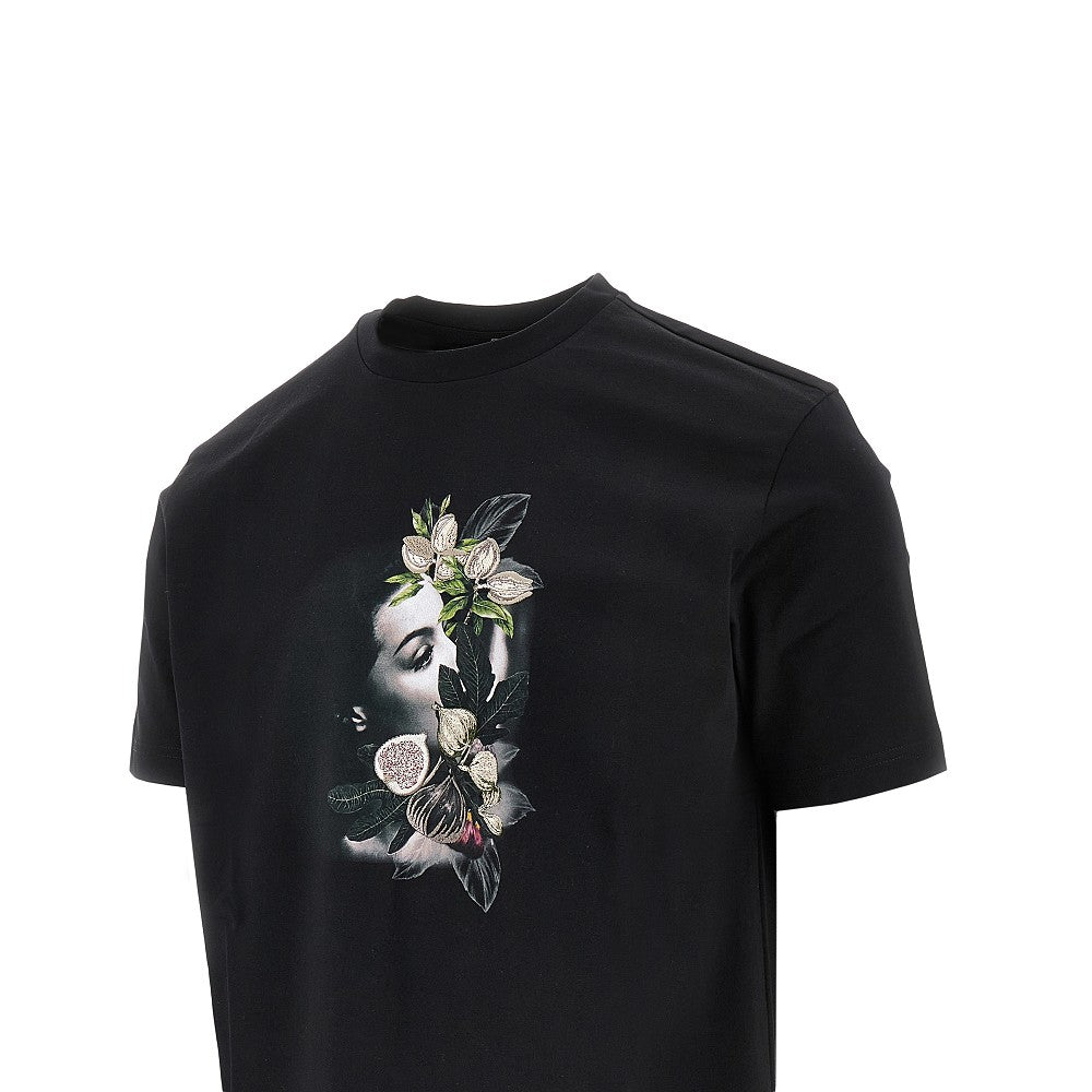 T-shirt con stampa e ricamo ASV