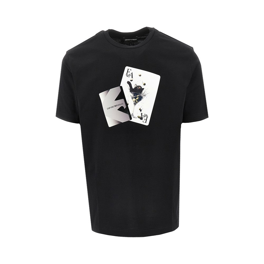 T-shirt in jersey con stampa ASV