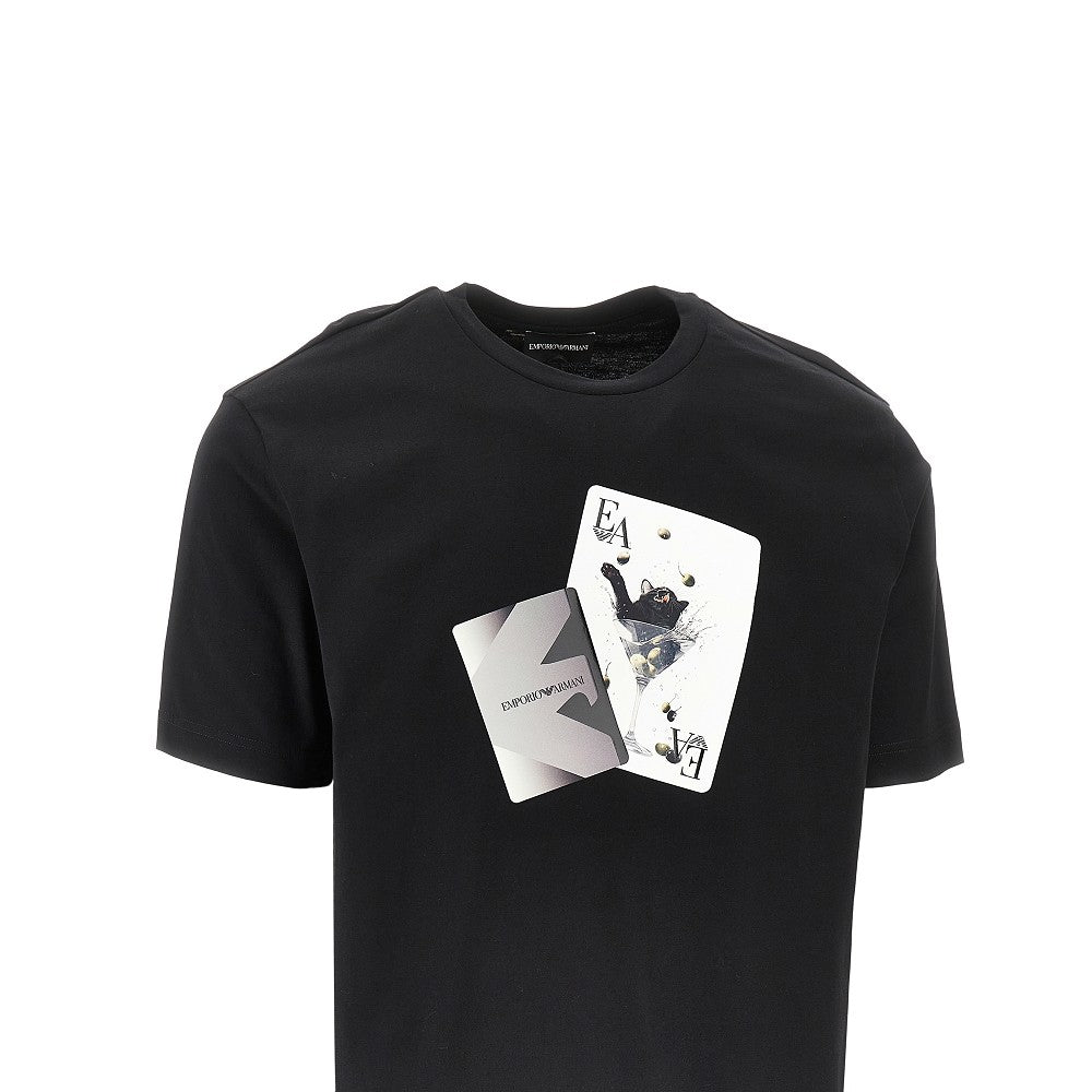 T-shirt in jersey con stampa ASV