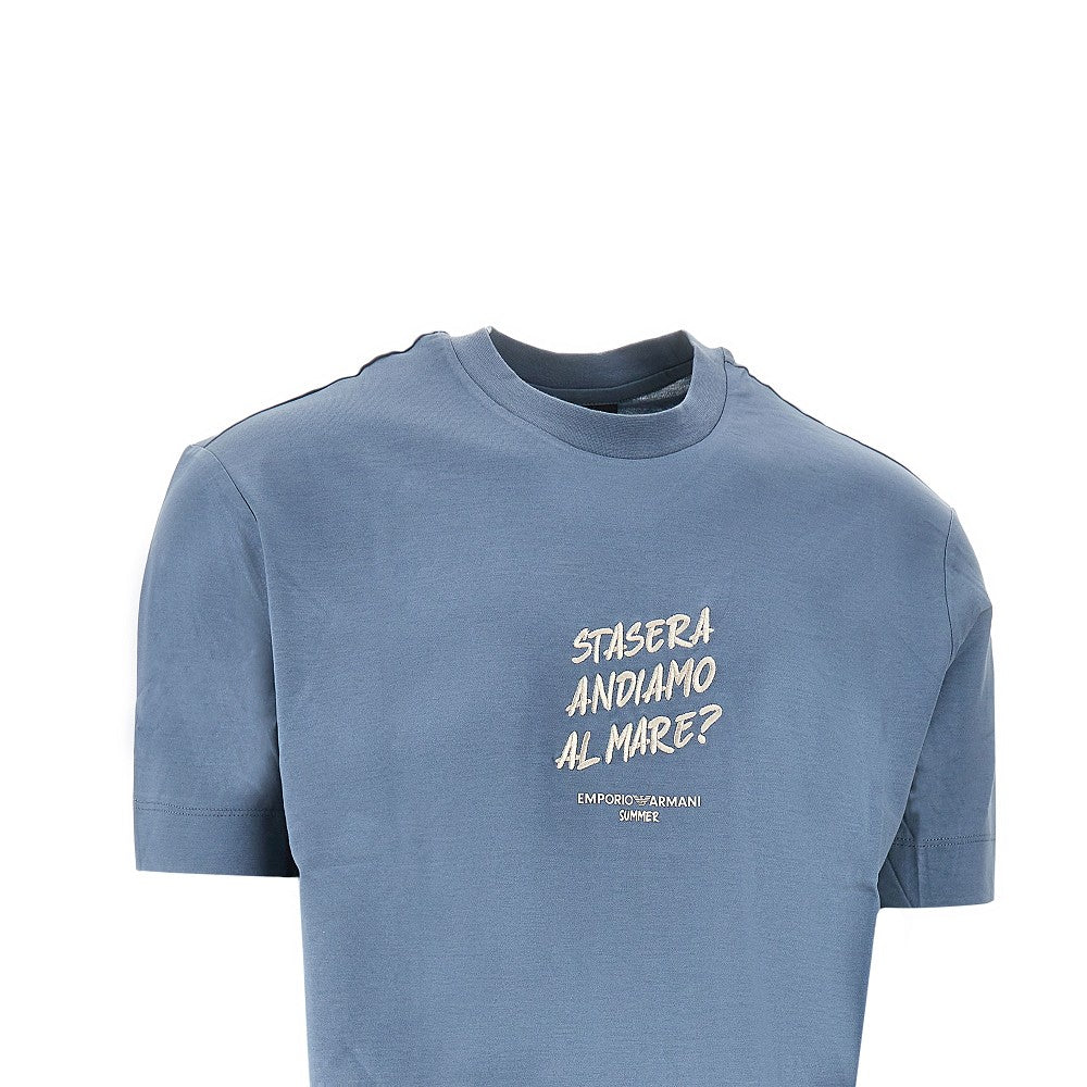 'Summer Mood' embroidery T-shirt