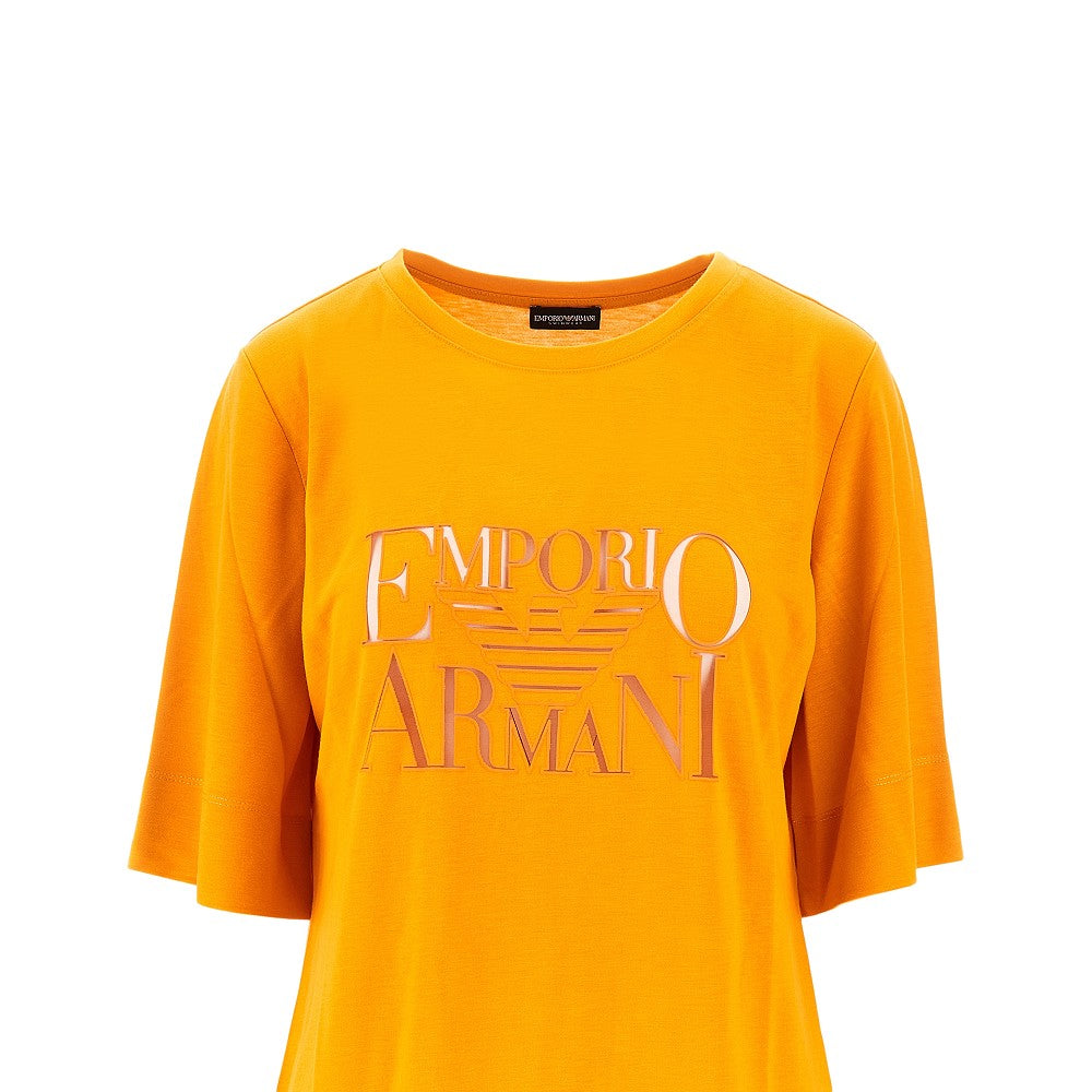 Mini abito in jersey con logo trasparente