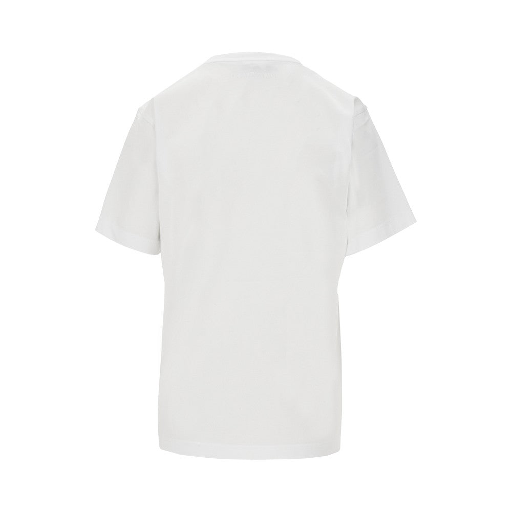 T-shirt con logo ricamato
