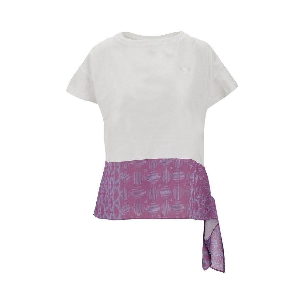 T-shirt with scarf detail