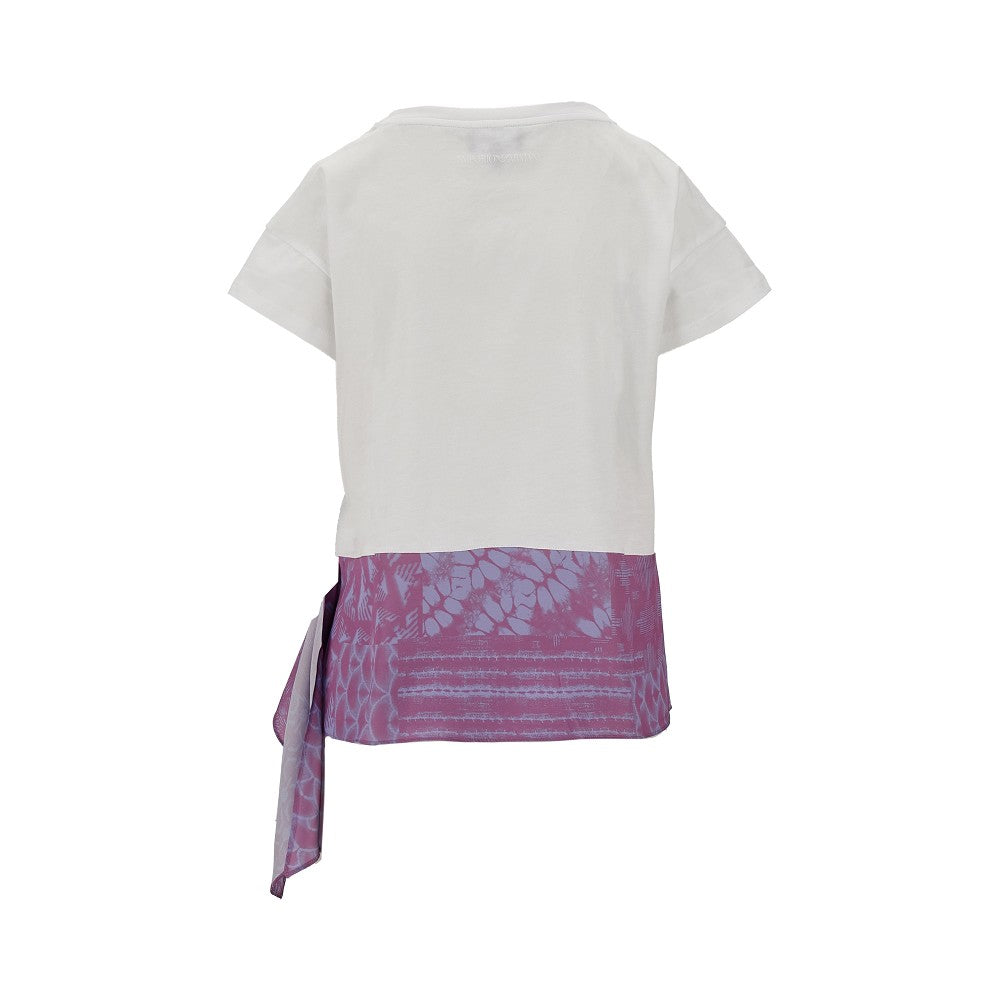 T-shirt with scarf detail