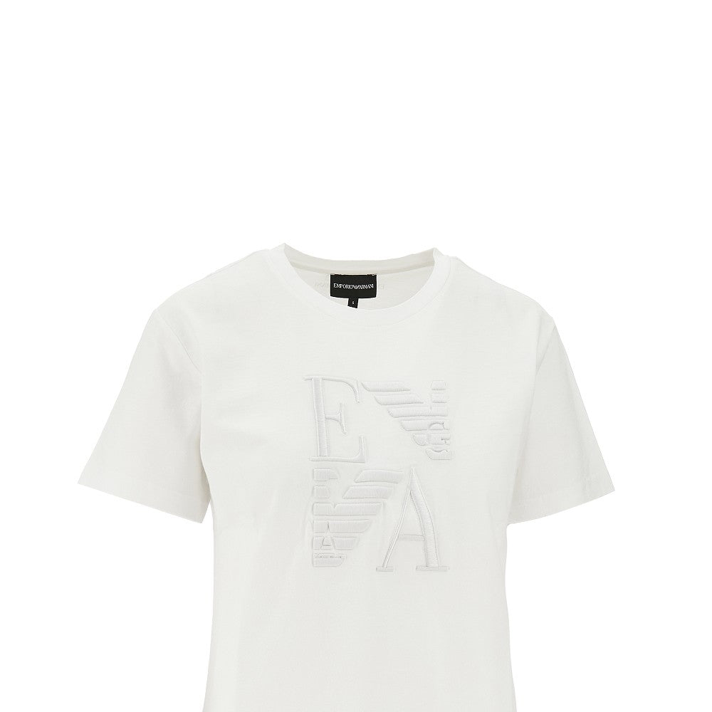 Organic cotton T-shirt with logo embroidery