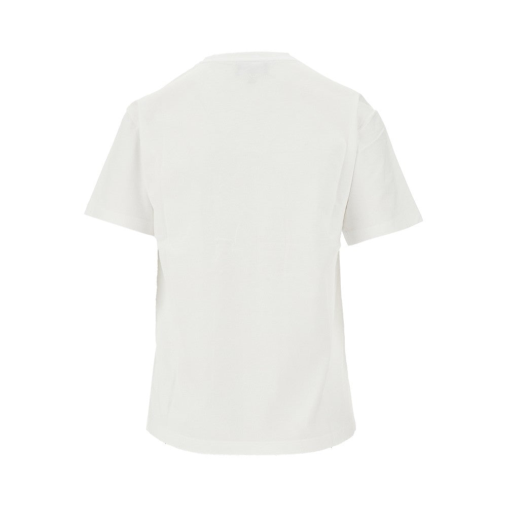 Organic cotton T-shirt with logo embroidery