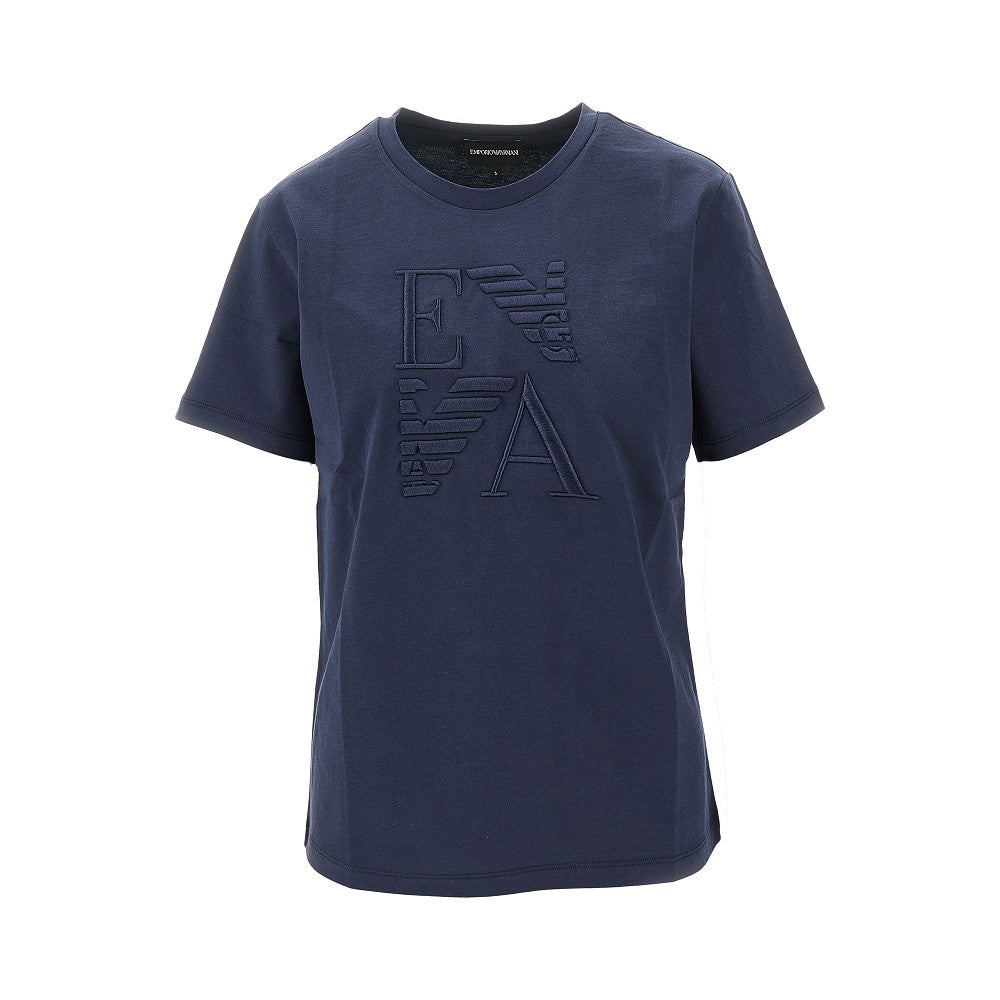 Organic cotton T-shirt with logo embroidery
