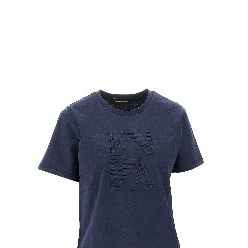 Organic cotton T-shirt with logo embroidery