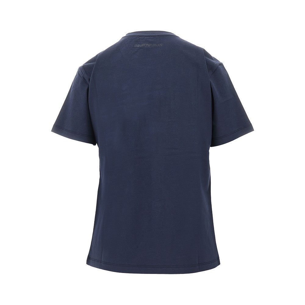 Organic cotton T-shirt with logo embroidery