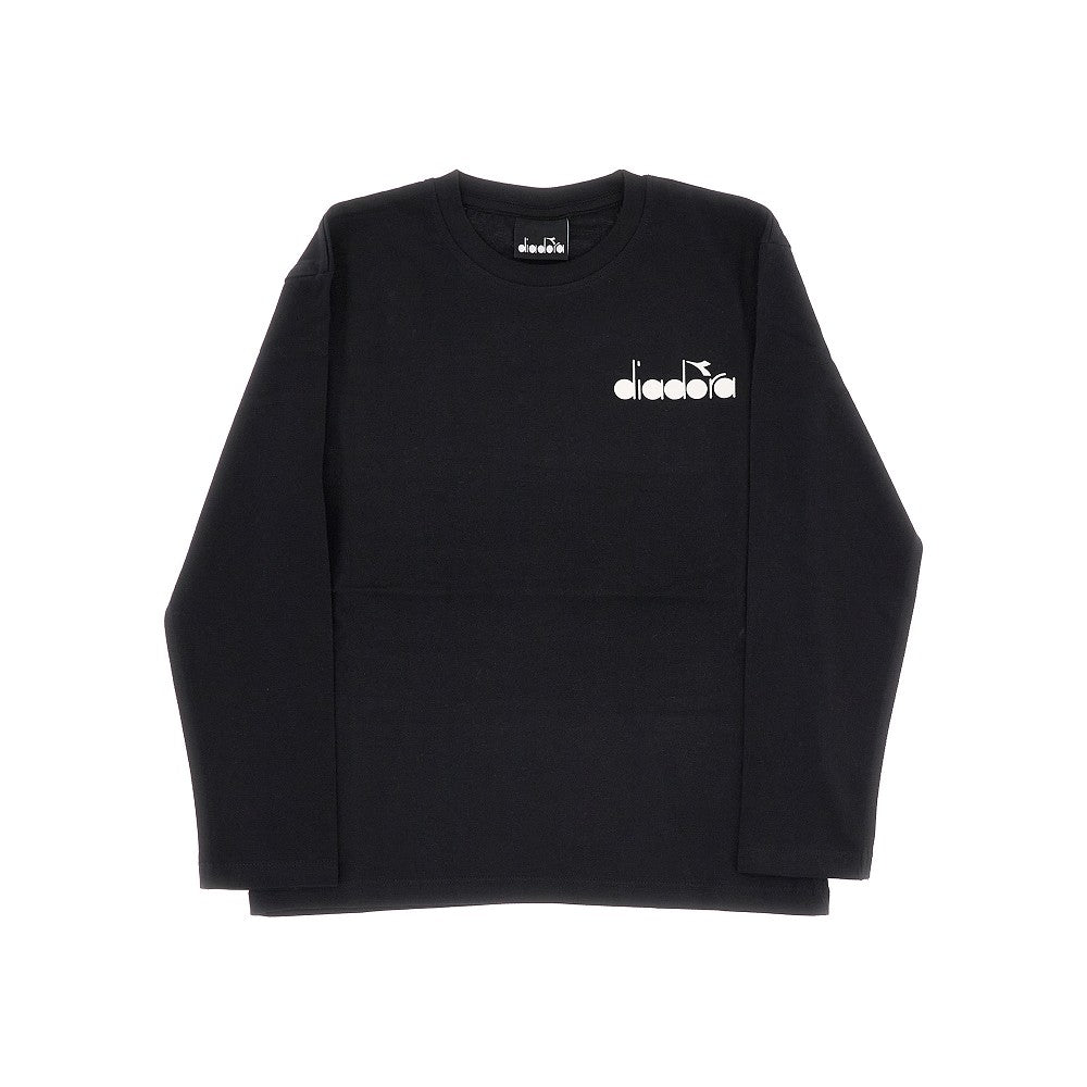 T-shirt a manica lunga con stampa logo