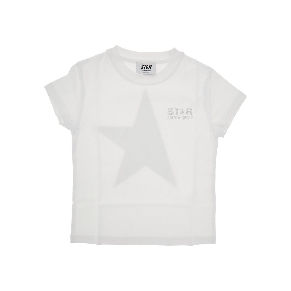 T-shirt con stampa Star glitterata