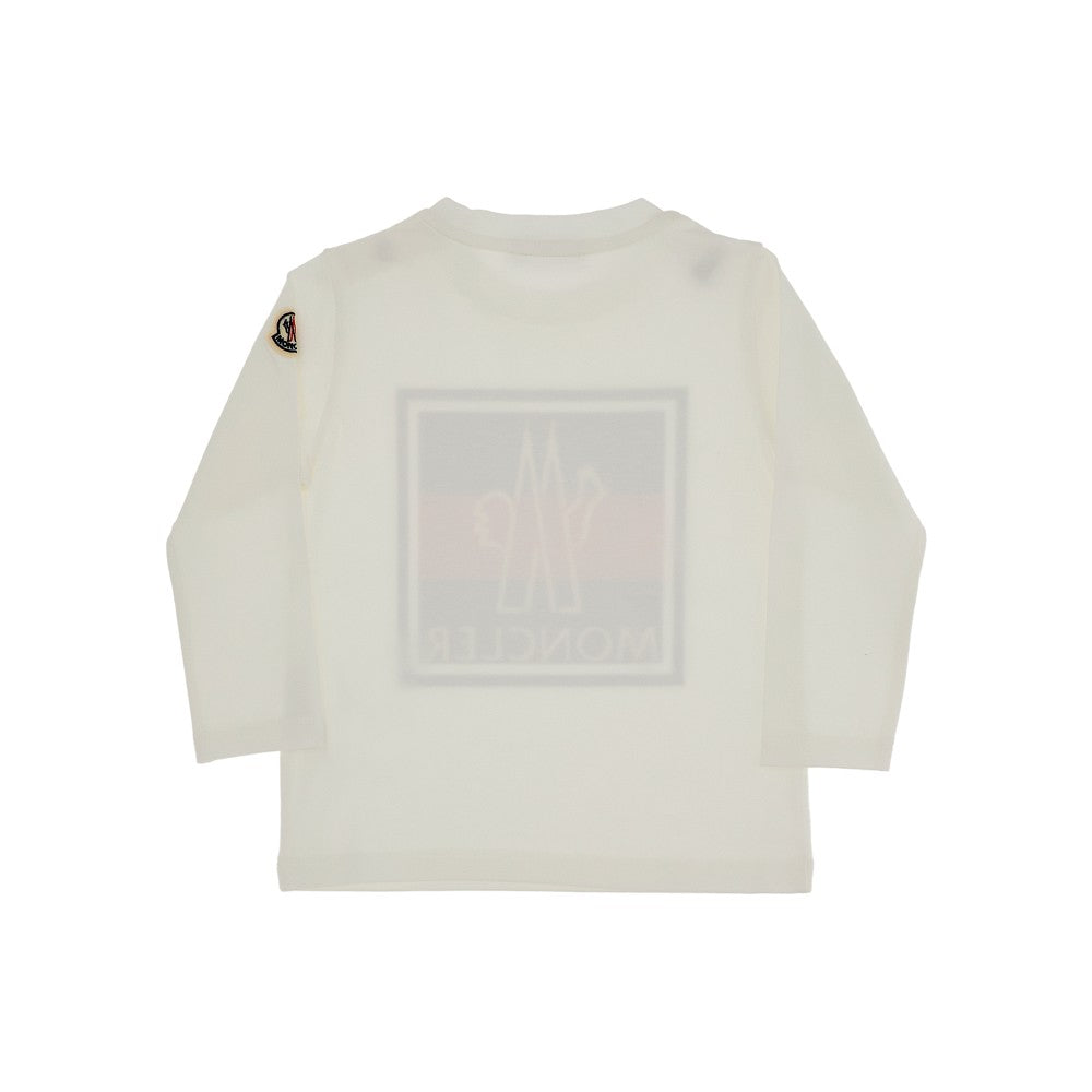 T-shirt a manica lunga con stampa logo